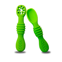 Load image into Gallery viewer, Chic Buddy Ultra Care Training Spoon Set,Silicone Baby Spoon,Silicone Spoon for Baby, BPA-Free, Soft, Gum-Friendly Design, Ideal for Self-Feeding &amp; Teething Relief, Dual-Sided Spoon.